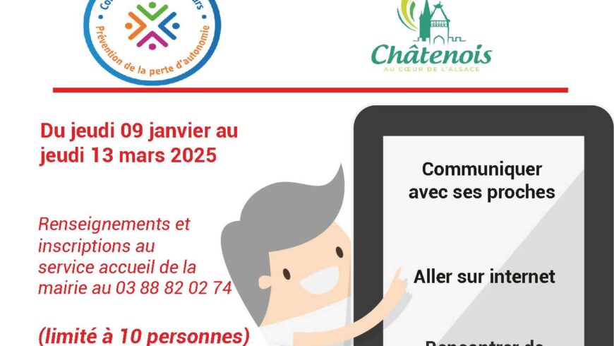 Nouveauté : Des ateliers d'initiation à la tablette numérique pour les séniors