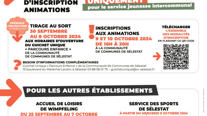 Animations vacances scolaires Automne 2024