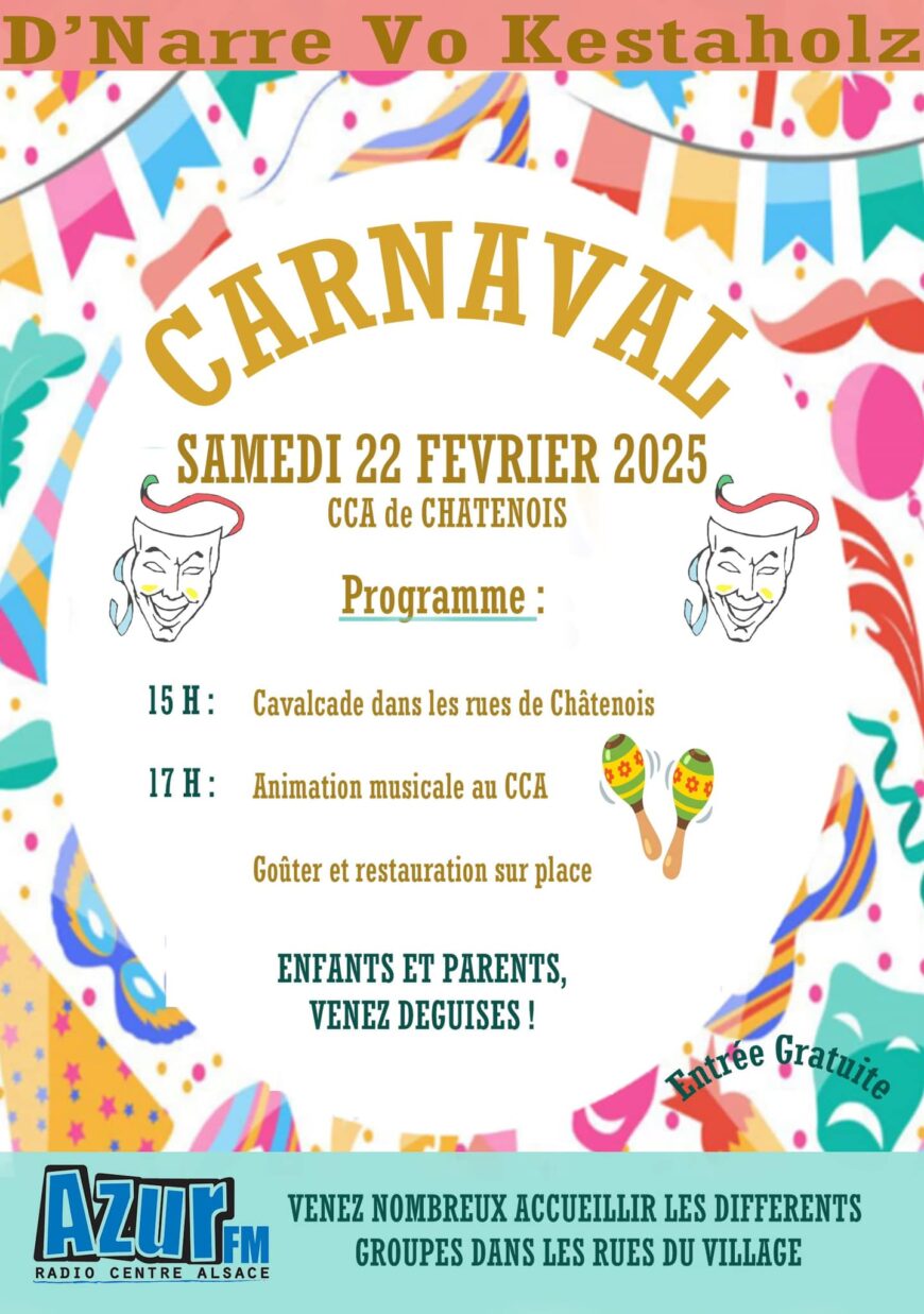 Carnaval : information circulation et stationnement